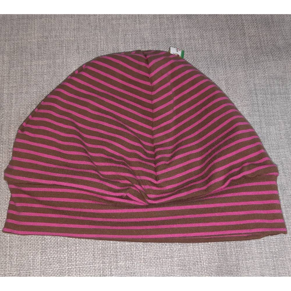Wende-Beanie KU 47-50cm, Wendemütze, 2-in-1 Mütze mit Bündchen, doppellagige Mütze, Bild 5
