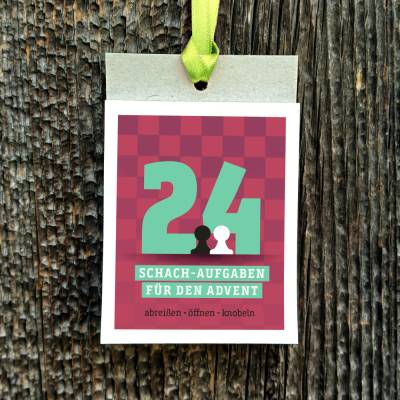 Schach-Adventskalender mit 24 leichten Schachrätseln – Matt in 1 und 2 Zügen für Kinder & Erwachsene