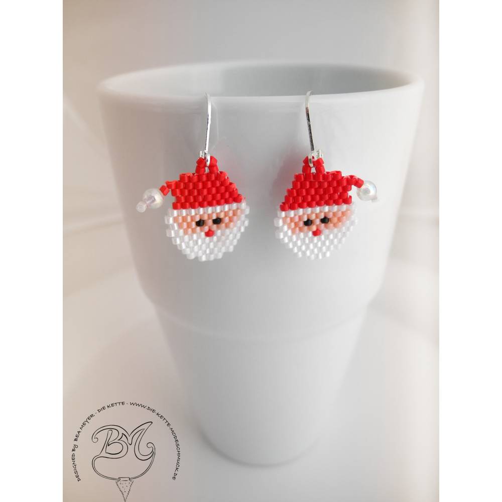 Weihnachtsmann Ohrhänger Nikolaus Bild 3