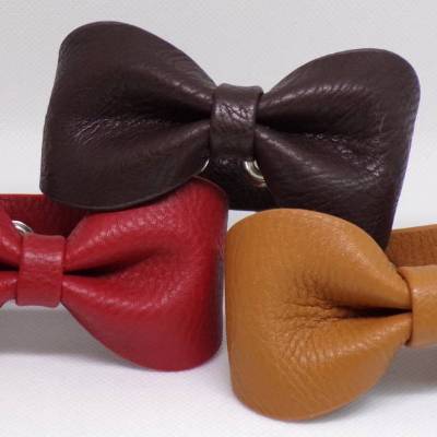 Schleife Kunstleder Armband  in verschiedenen Farben verstellbar