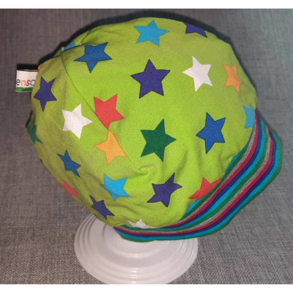 Wende-Beanie KU 43-46cm, Wendemütze, 2-in-1 Mütze mit Bündchen, doppellagige Mütze Bild 3