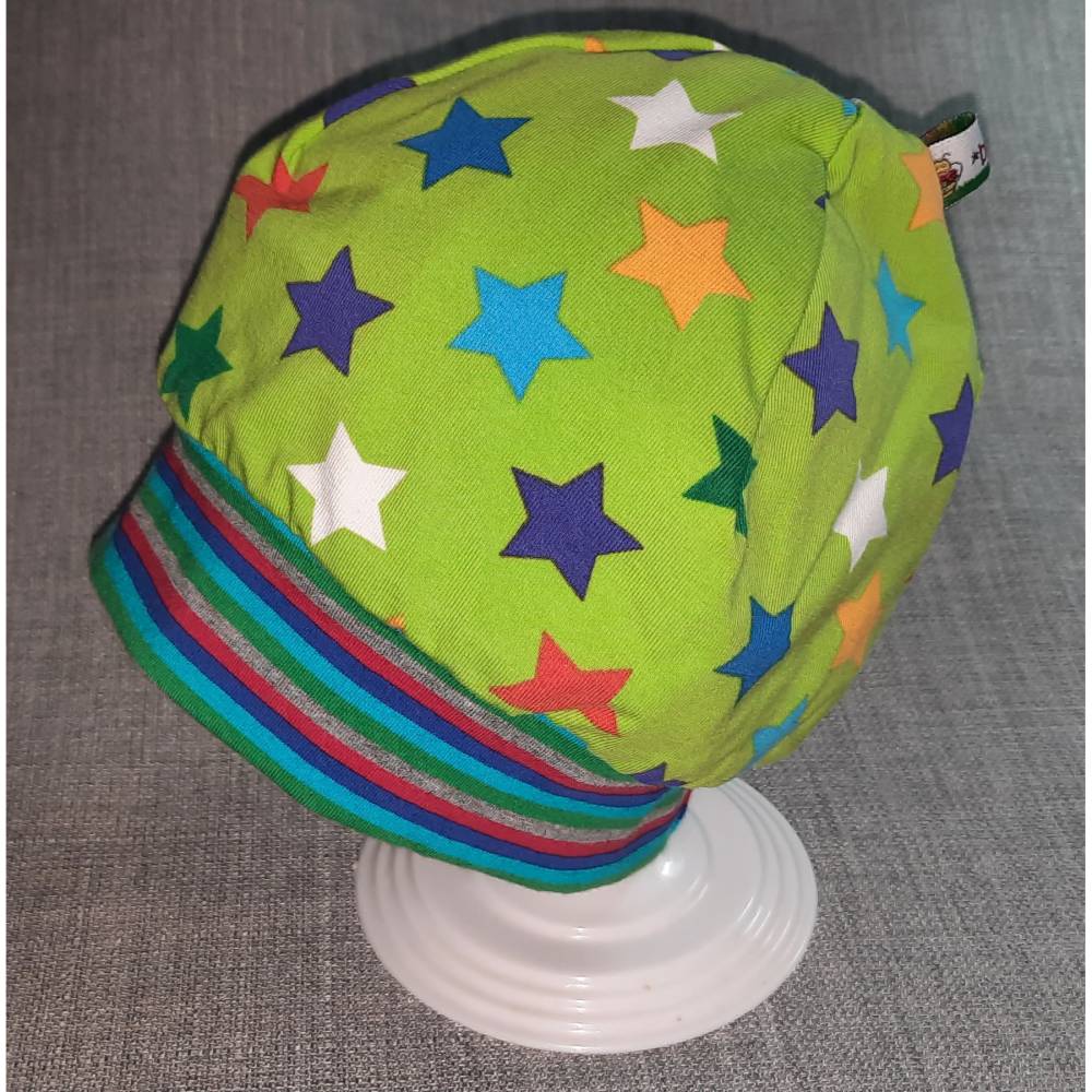 Wende-Beanie KU 43-46cm, Wendemütze, 2-in-1 Mütze mit Bündchen, doppellagige Mütze Bild 4