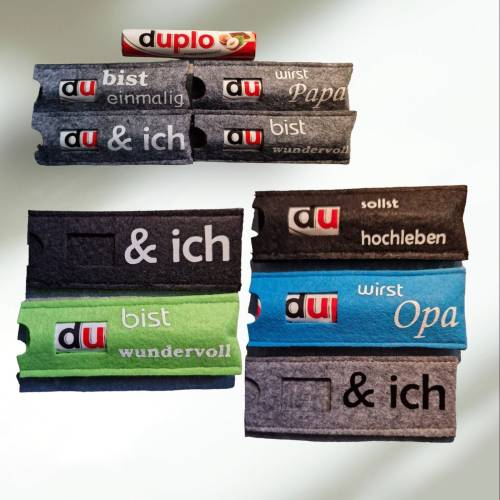 DU Geschenkverpackung, Verpackung für Duplo personalisiert du wirst längste Praline der Welt Aufbewahrungstasche Süßigke