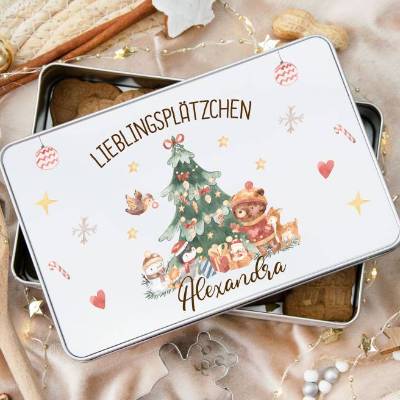 Keksdose personalisiert, Plätzchendose Weihnachten, Personalisierte Keksdose, Geschenk Kinder, Vorratsdose