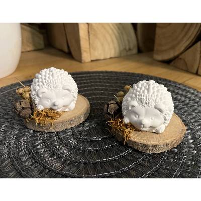 Igel Holzscheibe Tischdeko Herbst Herbstdekoration Herbsdeko Wohndeko Geschenk Geschenkidee Mitbringsel Gastgeschenk