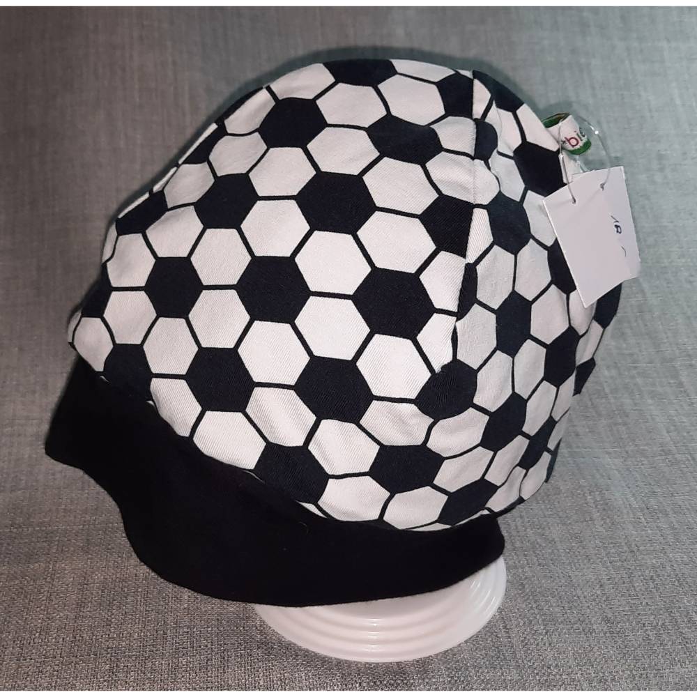 Wende-Beanie KU 51-54cm, Wendemütze, 2-in-1 Mütze mit Bündchen, doppellagige Mütze, Bild 1