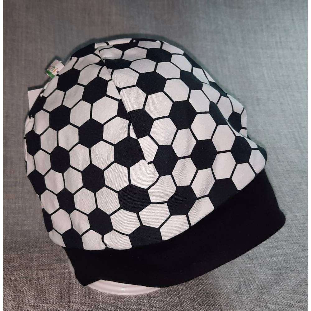 Wende-Beanie KU 51-54cm, Wendemütze, 2-in-1 Mütze mit Bündchen, doppellagige Mütze, Bild 2