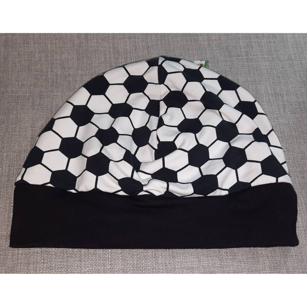 Wende-Beanie KU 51-54cm, Wendemütze, 2-in-1 Mütze mit Bündchen, doppellagige Mütze, Bild 5