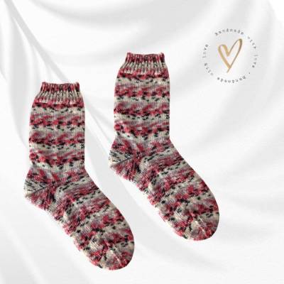Handgestrickte Socken für Gr. 40/41