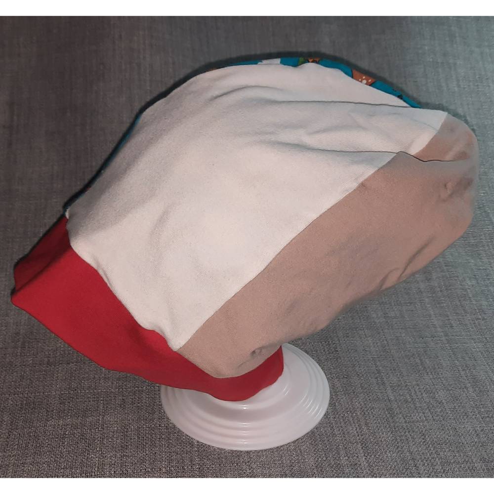 Long Beanie zum wenden KU 47-50cm, Wendemütze, 2-in-1 Mütze mit Bündchen, doppellagige Mütze, Bild 3