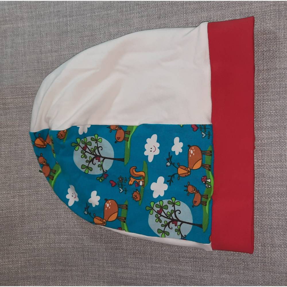 Long Beanie zum wenden KU 47-50cm, Wendemütze, 2-in-1 Mütze mit Bündchen, doppellagige Mütze, Bild 6