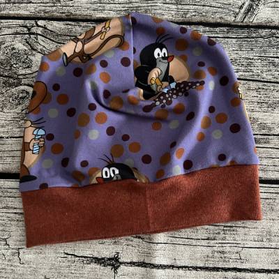 wunderschöne Mütze Beanie gr.50-52 Maulwurf Pauli