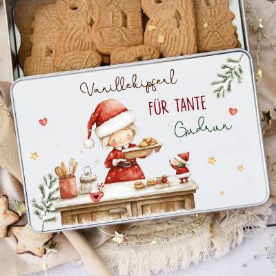 Keksdose personalisiert, Plätzchendose Weihnachten, Personalisierte Keksdose, Geschenk Kinder, Vorratsdose