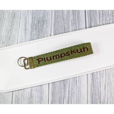 Schlüsselanhänger Plumpskuh Personalisierbar Schlüsselband Geschenk Geschenkidee Geburtstagsgeschenk