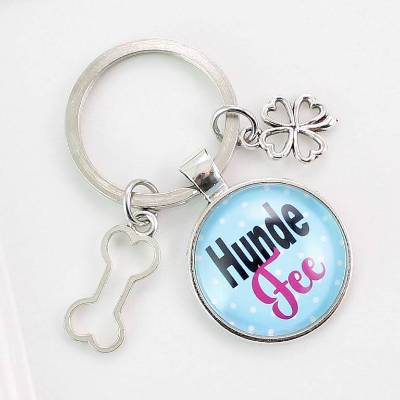 Schlüsselanhänger Hunde Fee Hund Personalisierbar Talisman Glücksbringer Geschenk Dogsitter Oma Tante