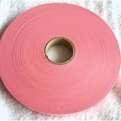 Vintage Schrägband - Rolle 120 m in ROSA - UNGEFALZT - aus den 70er Jahren
