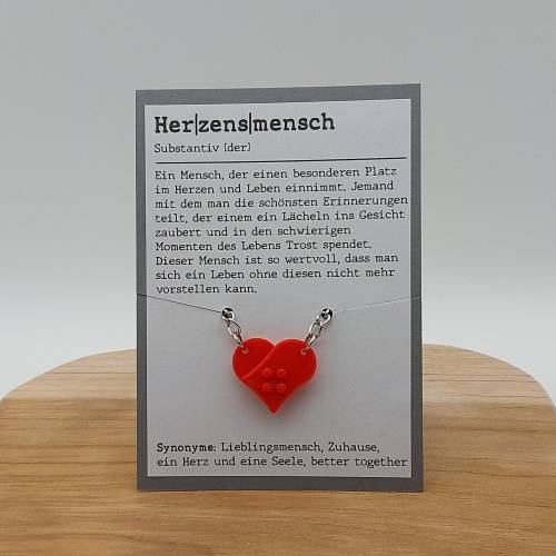 Zwei Schlüsselanhänger Herz Baustein-Optik für Paare, Freunde, Herzensmenschen, Valentinstag, Geschenk