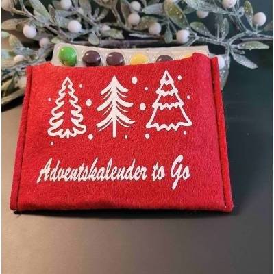 Adventkalender to Go, mit Blister, Mini-Kalender ,Geschenk ,Mitbringsel, Sofortkauf,Weihnachten,Personalisierbar
