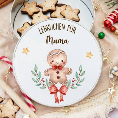 Keksdose personalisiert, Plätzchendose Weihnachten, Personalisierte Keksdose, Geschenk Kinder, Vorratsdose