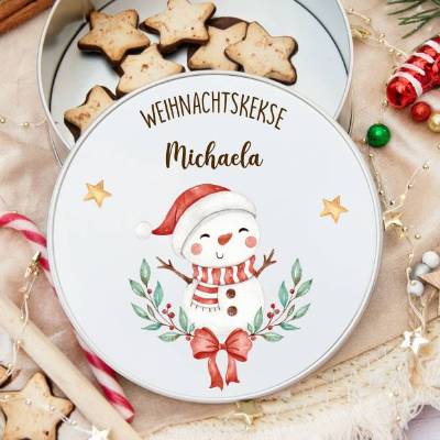 Keksdose personalisiert, Plätzchendose Weihnachten, Personalisierte Keksdose, Geschenk Kinder, Vorratsdose
