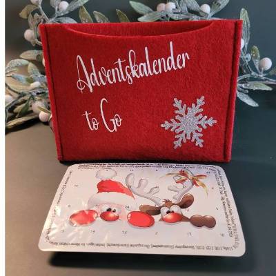 Adventkalender to Go, mit Blister, Mini-Adventkalender, Geschenk ,Mitbringsel, Sofortkauf,Weihnachten,Personalisierbar