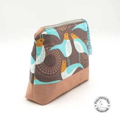 Kosmetiktasche * Vögel & Mandala * Schminktäschchen * Kulturbeutel * Windeltasche * Mäppchen