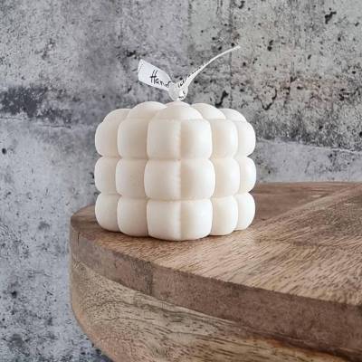 Bubble Cube - Puff I Dekorative Kerze aus Sojawachs I Geschenkbox I Geschenkidee I Home Decor I Vegan