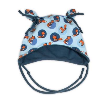 Ohrenmütze - Mütze mit Ohrenschutz "Kleiner Fuchs" - mit Baumwollfleece oder Jersey Futter