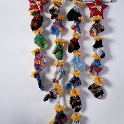 Adventskalender Wichtel mit Socken zum selber befüllen
