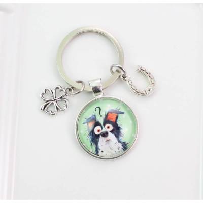 Schlüsselanhänger Hunde Personalisierbar Glücksbringer Geschenk Geschenkidee Geburtstag Geburtstagsgeschenk