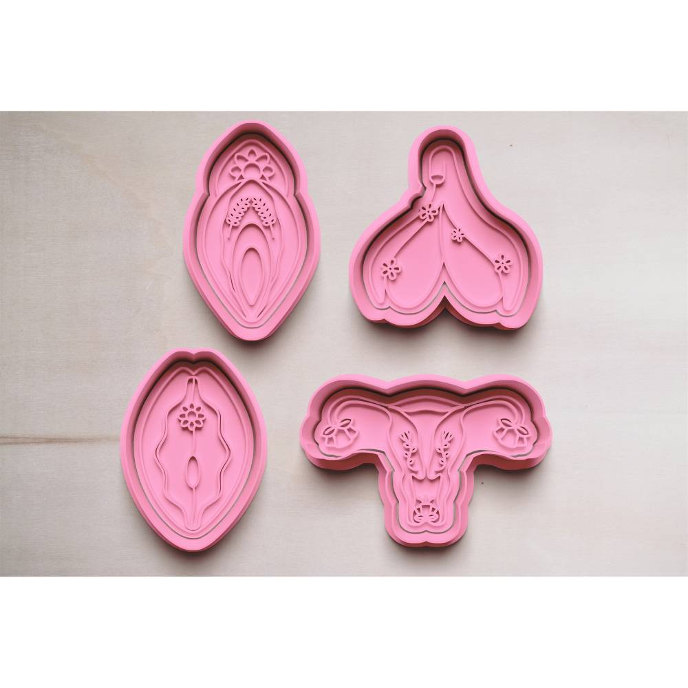 Vulva Art Motive Keksausstecher | Cookie Cutters | Ausstechform | Keksform | Trophäen Kekse
