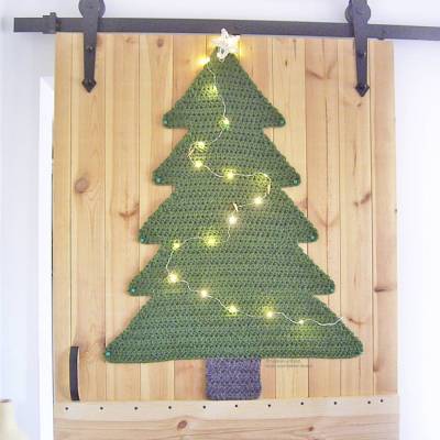 Häkelanleitung "Oh Tannenbaum", die Easy Basic zum Selberdekorieren, weihnachtliche Deko für Wand, Tür, Tisch, etc.