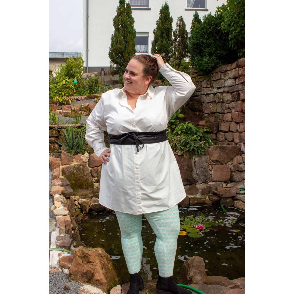 Schnittmuster Damen Strumpfhose oder Leggings Größe 32 - 62 mit 2 Bundhöhen und Gummibund Bild 6