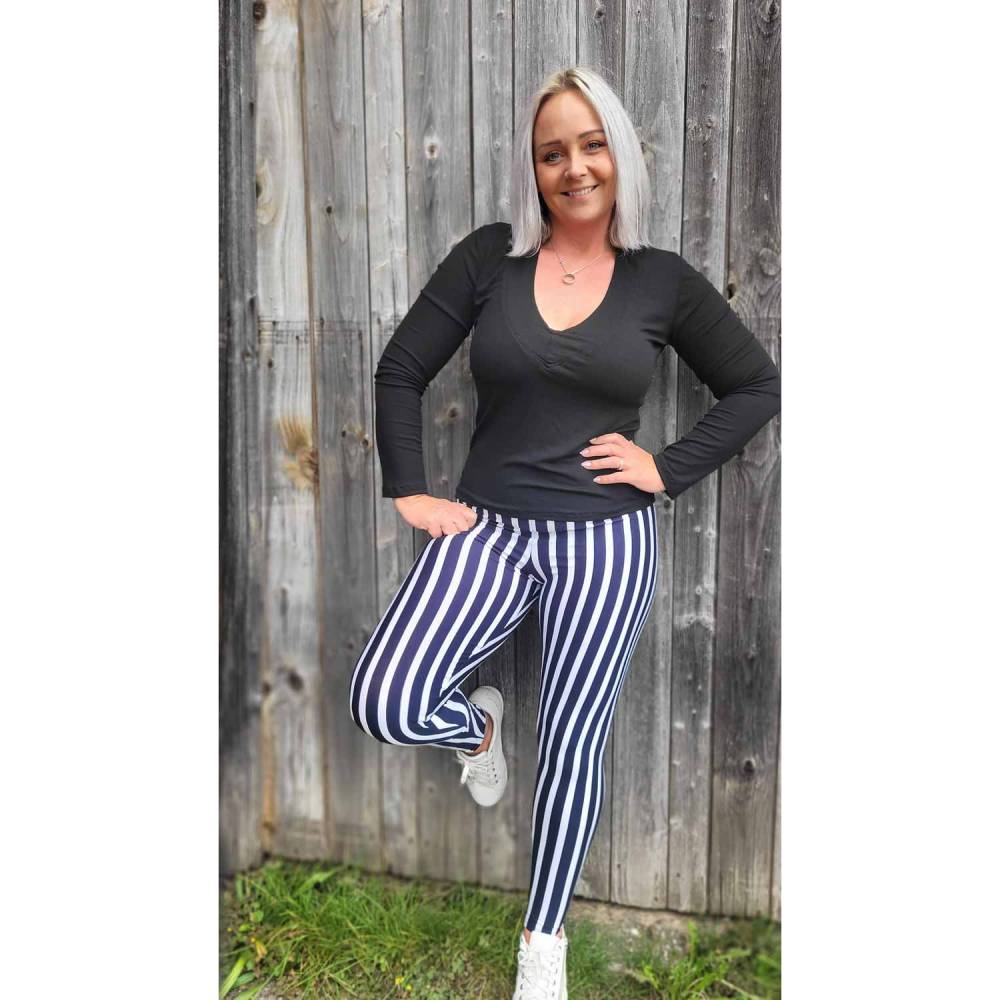 Schnittmuster Damen Strumpfhose oder Leggings Größe 32 - 62 mit 2 Bundhöhen und Gummibund Bild 7