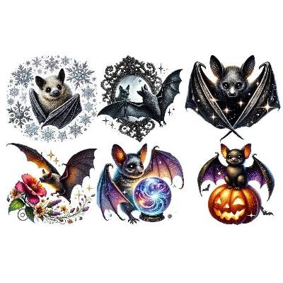 Bügelbilder Bügelmotiv Fledermaus Flughund Herbst Halloween Junge Mädchen Höhe 25cm