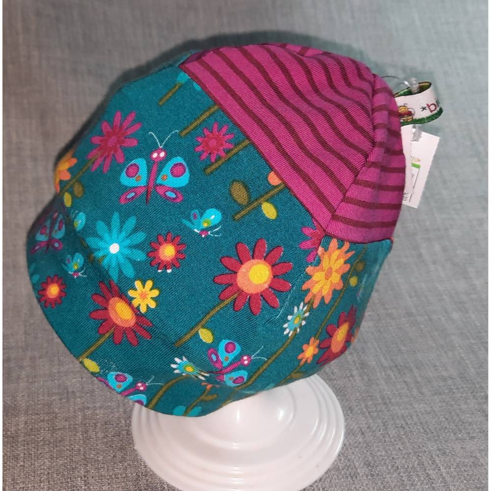 Wende-Beanie Gr. 39-42cm, Wendemütze, 2-in-1 Mütze mit Bündchen, doppellagige Mütze Bild 1