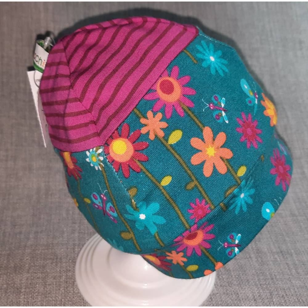 Wende-Beanie Gr. 39-42cm, Wendemütze, 2-in-1 Mütze mit Bündchen, doppellagige Mütze Bild 2