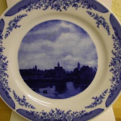 Wandteller- Kahla Porzellan-Vermeer van Delft, 1632-1675, um 1970