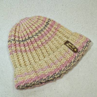 Handgestrickte Mütze Merino/Yak für Erwachsene S/M