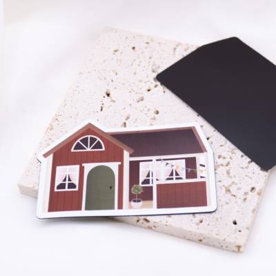 Magnet Schwedenhaus Schweden Kühlschrankmagnet - Geburtstag Schwedenliebhaber - Geschenk Einweihung Magneten Schweden