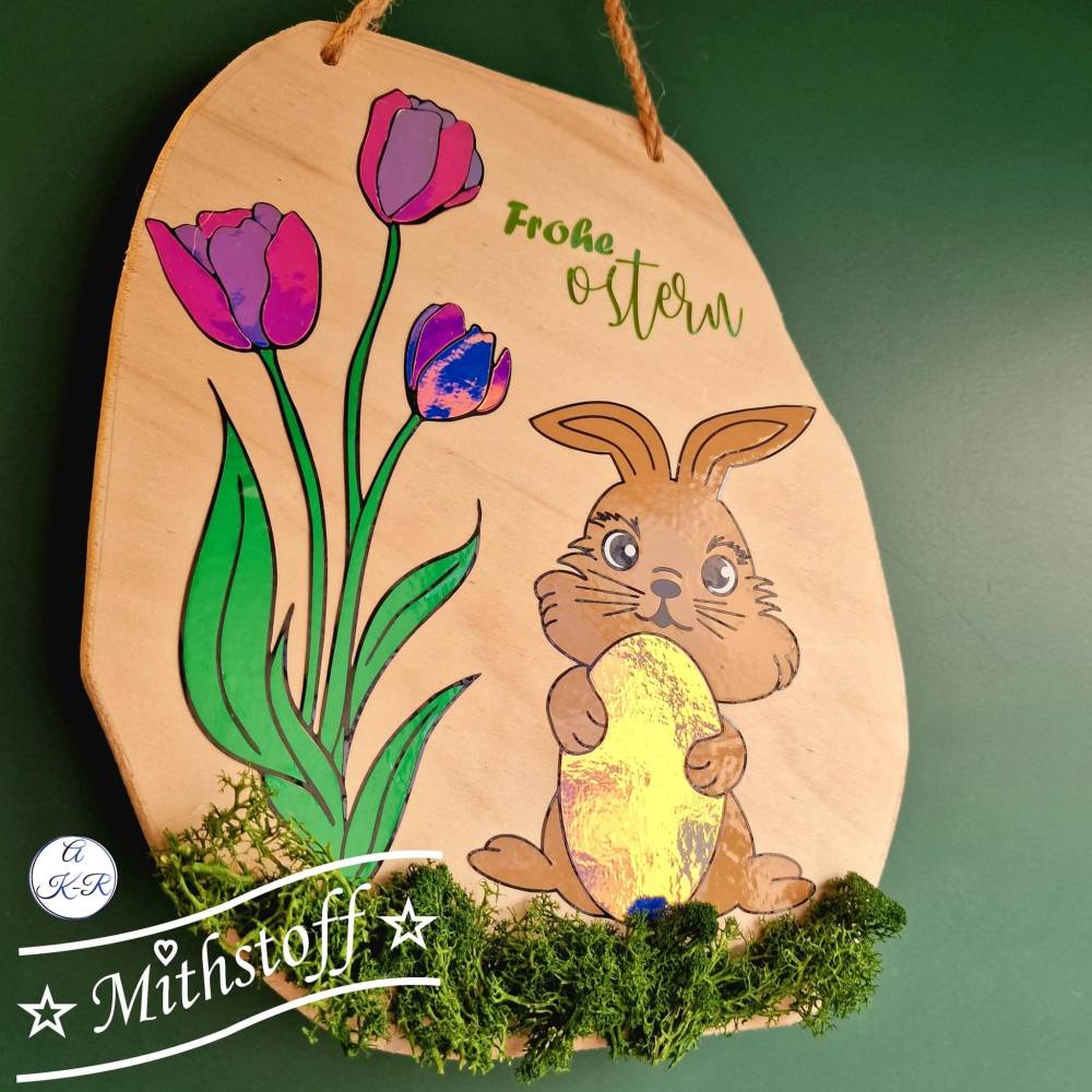 Plotterdatei - Osterhase - Ostern - Inkl. 30 x Digipaper - SVG - DXF - Datei - Mithstoff - Hase Bild 6