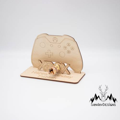 Geldgeschenk XBOX Controller - aus Holz personalisiert
