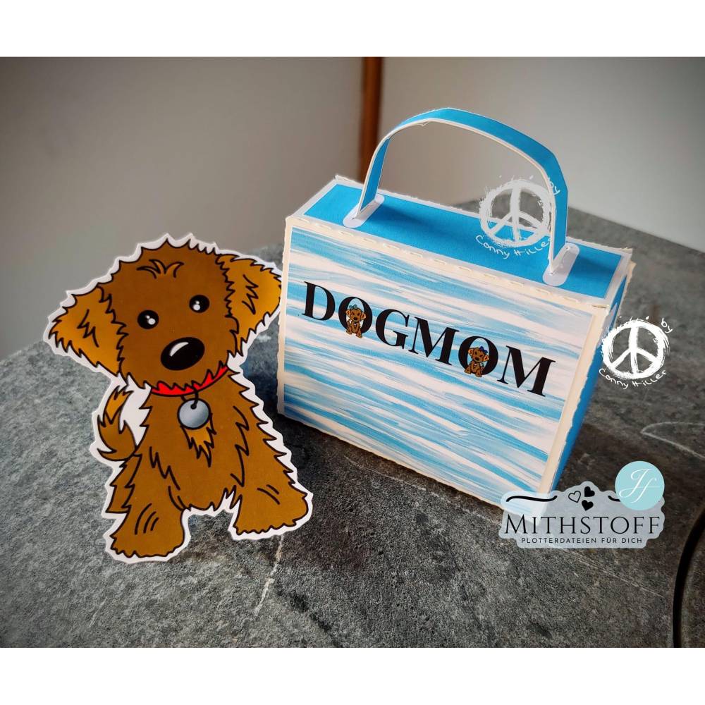 Riesiges Digipapierset Hund Schnuffel - 26 Papiere 18 Stamps und 14 Sayings - Mithstoff - PNG - DXF - SVG Bild 10