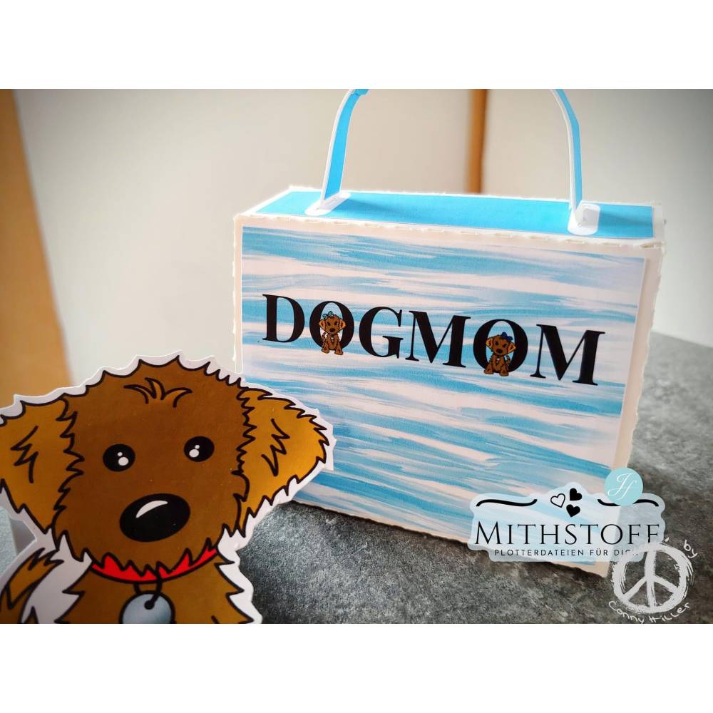 Riesiges Digipapierset Hund Schnuffel - 26 Papiere 18 Stamps und 14 Sayings - Mithstoff - PNG - DXF - SVG Bild 3