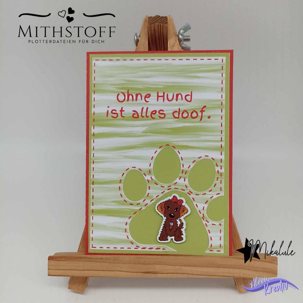 Riesiges Digipapierset Hund Schnuffel - 26 Papiere 18 Stamps und 14 Sayings - Mithstoff - PNG - DXF - SVG Bild 7