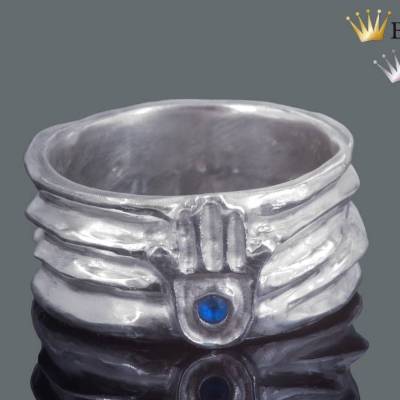 Beschützerring "Fatimas Hand", Silberring, Herrenring, Damenring, die Hand der Fatima, Schmuck, Goa
