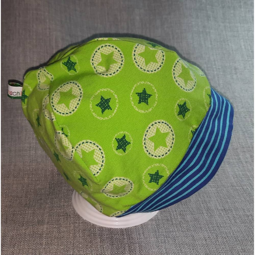 Wende-Beanie KU 51-54cm, Wendemütze, 2-in-1 Mütze mit Bündchen, doppellagige Mütze, Bild 3