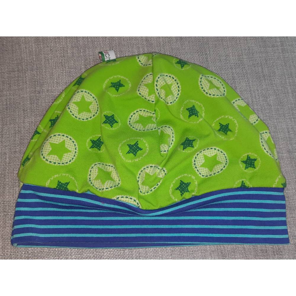 Wende-Beanie KU 51-54cm, Wendemütze, 2-in-1 Mütze mit Bündchen, doppellagige Mütze, Bild 6