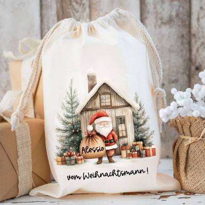 Nikolaussack, Geschenke Kinder personalisiert mit Name, Nikolausgeschenk, Tasche, Nikolausbeutel Weihnachten
