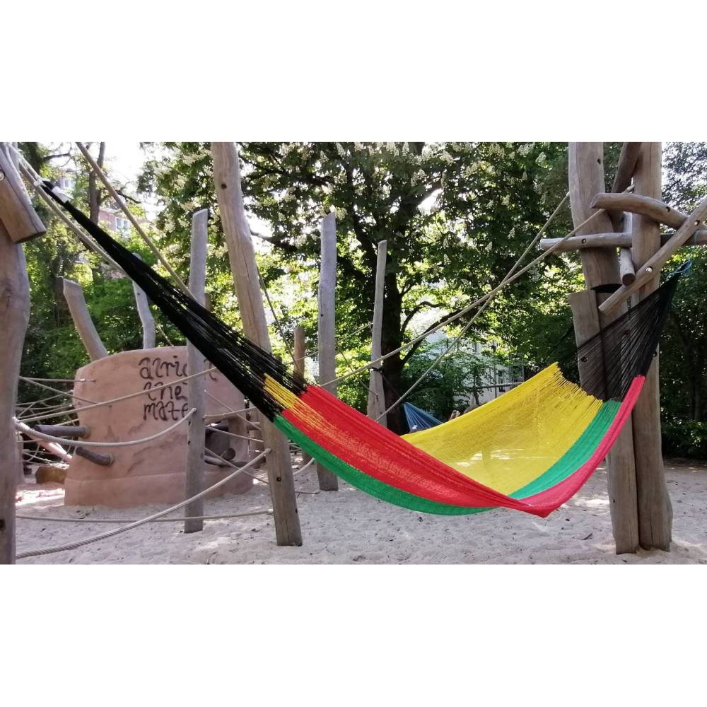 Hngematte Mexiko Reggae Farben one love gro Xl
